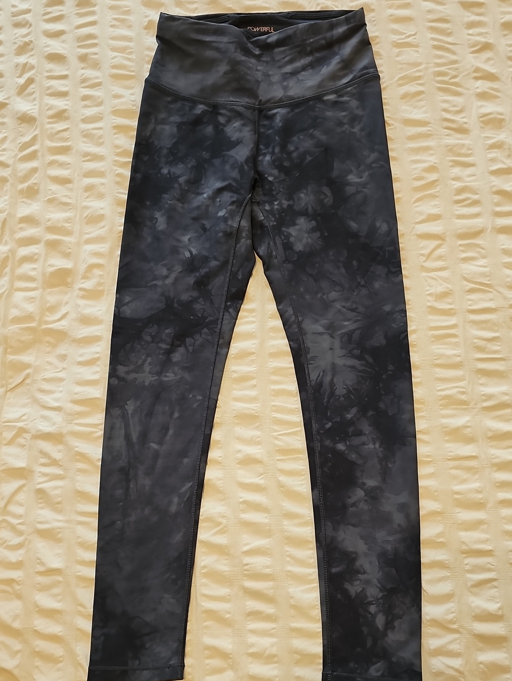 Calia Size XS High-Rise Blue Marble Tie-Dye Leggings